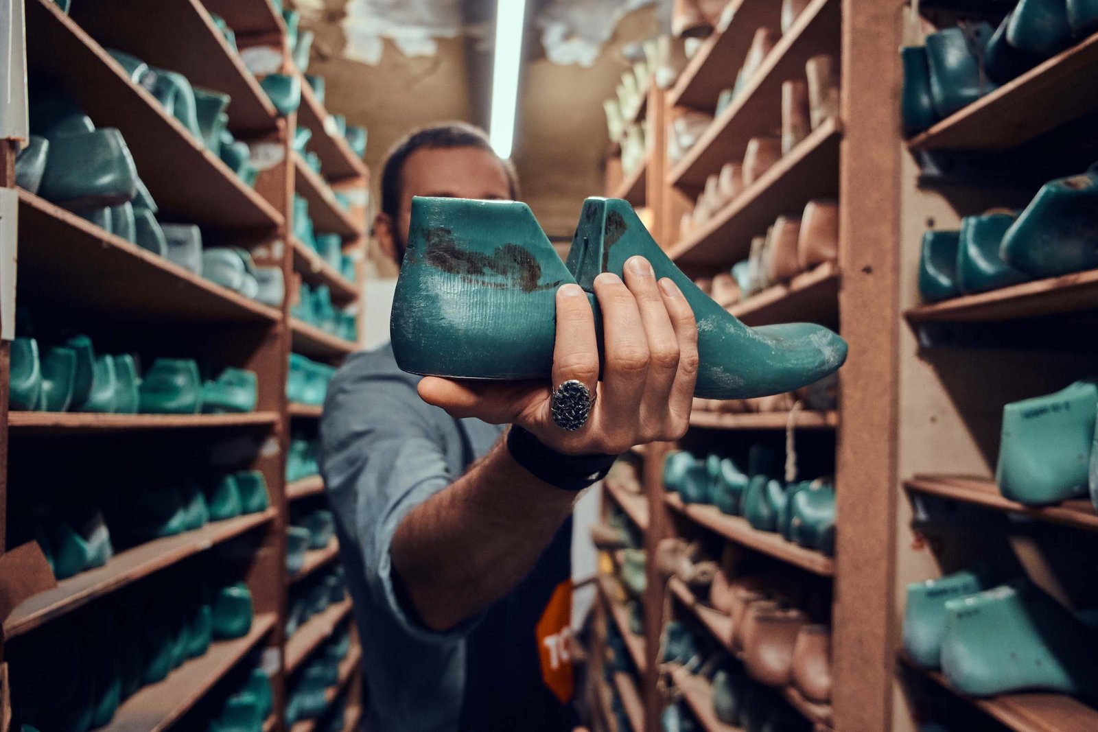 Talented cobbler finally found right form of shoe for his new project at storage.
